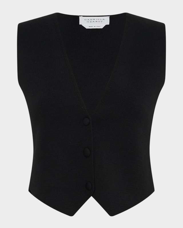 Styx Wool-Cashmere Knit Vest